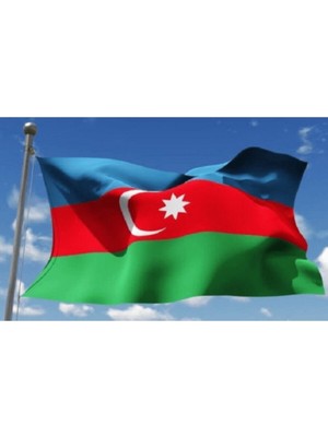 Azerbaycan Gönder Bayrağı 70X105 cm Kadınlar İçin Renkli Temalı Aksesuar