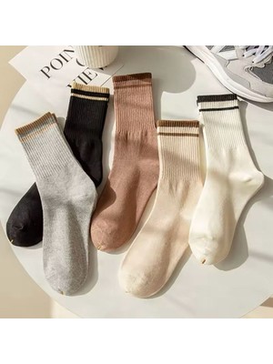 5’li Kadın Unisex Kışlık Kalın Havlu Kolej Çorap Set