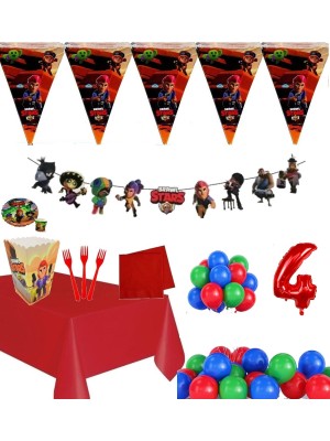 Düvenci Ticaret Brawlstar Doğum Günü Yaş Balon Seti