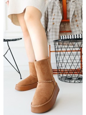 Kadın Ayakkabı Dünyası Sbn Bej Süet Bot