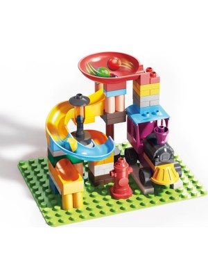 Lerarning Fun Marble Run Blok Yapı Seti 77 Parça - Tren