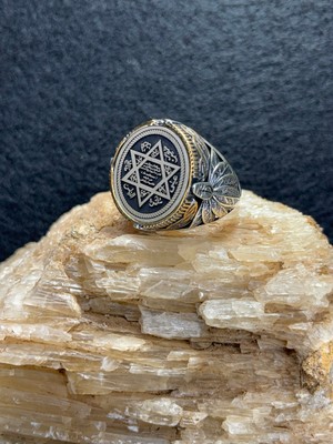 Asteria Jewelry Mühr-Ü Süleyman Gümüş Yüzük - 925 Ayar Özel Tasarım