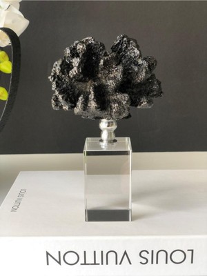 Tekno Trust Dekoratif Polyester Mercan Siyah Gümüş