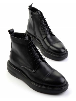 Bambi Siyah Siyah Antik  Erkek Bot & Bootie E02011008041