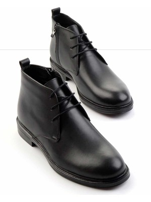 Bambi Siyah Antik  Erkek Bot & Bootie E02035129141