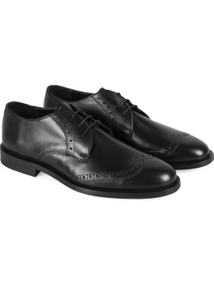 Desa Mariela Siyah Kadın Deri Klasik Ayakkabı