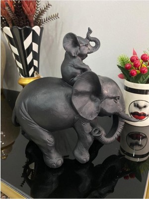 Tekno Trust Dekoratif Yavrulu Fil