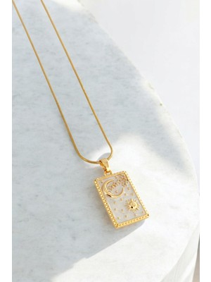 ÇLK Accessories Çelik Gökyüzü Tarot Yılan Zincir Kolye