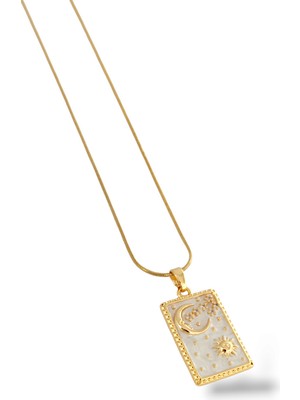 ÇLK Accessories Çelik Gökyüzü Tarot Yılan Zincir Kolye