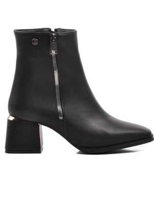 Pierre Cardin Pc-54000 Siyah Içi Kürklü Kadın Topuklu Bot