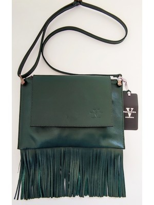 Valvıc Hakiki Deri Püsküllü Genç Kız Çanta