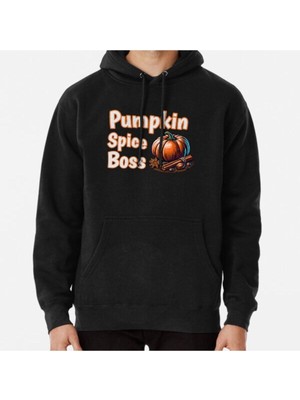 Hvit Stein Unisex Pumpkin Spice Boss Baskılı Sweatshirt