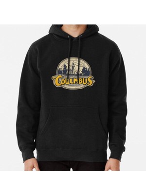 Hvit Stein Unisex Vintage Columbus Day – Historic Ship Adventure Design Baskılı Sweatshirt
