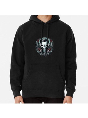 Hvit Stein Unisex Skull Symbol 6 Baskılı Sweatshirt