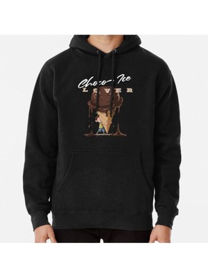 Hvit Stein Unisex Chocolate Icecream Chocolate Adventure Chocolate Lettering Baskılı Sweatshirt