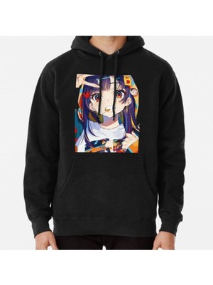 Hvit Stein Unisex Anime Mika Pikazo Baskılı Sweatshirt