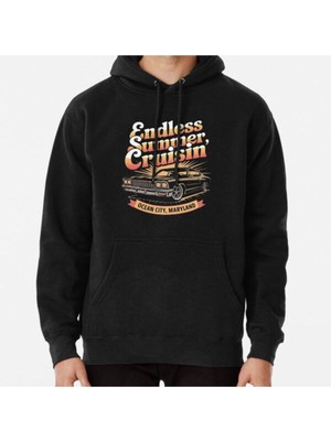 Hvit Stein Unisex Summer Cruisin Baskılı Sweatshirt