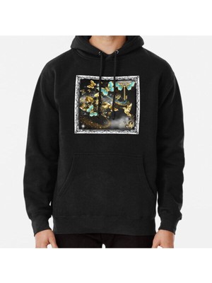 Hvit Stein Unisex Butterfly Magic Hummingbird Key Baskılı Sweatshirt