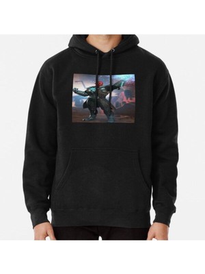 Hvit Stein Unisex Iconic Villain: Art Of Terror And Power Baskılı Sweatshirt