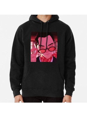 Hvit Stein Unisex Blue Eye Samurai Baskılı Sweatshirt