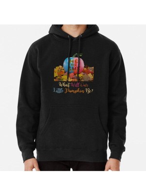 Hvit Stein Unisex He Or She What Will Our Little Pumpkin Be? Baskılı Sweatshirt