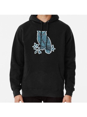 Hvit Stein Unisex Owl Dream Retro Baskılı Sweatshirt