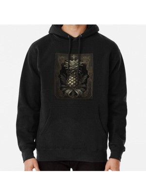 Hvit Stein Unisex Pineapple Fruit Tarot Baskılı Sweatshirt