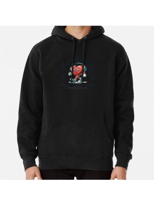 Hvit Stein Unisex When The Life Is Hard Turn The Music Up Baskılı Sweatshirt