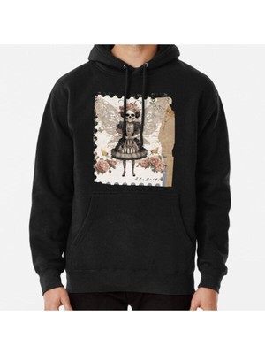 Hvit Stein Unisex Vintage Surreal Fairy Art Dark Halloween Baskılı Sweatshirt