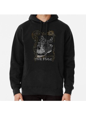 Hvit Stein Unisex The Fool Card Baskılı Sweatshirt