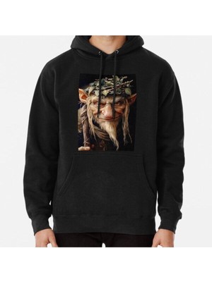 Hvit Stein Unisex Goblin King Baskılı Sweatshirt
