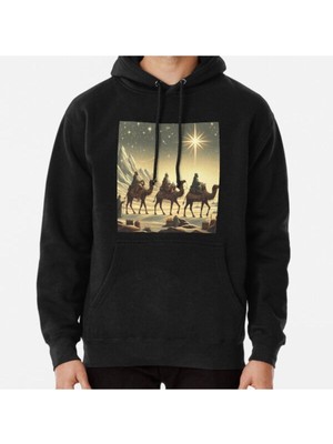 Hvit Stein Unisex Vintage 3 Wise Men 1 Baskılı Sweatshirt
