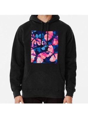 Hvit Stein Unisex Ethereal Butterfly Symphony Baskılı Sweatshirt