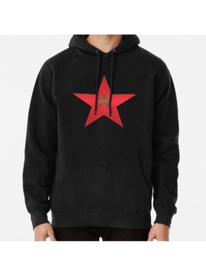 Hvit Stein Unisex Moroccan Flag Baskılı Sweatshirt