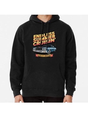 Hvit Stein Unisex Summer Cruisin Baskılı Sweatshirt