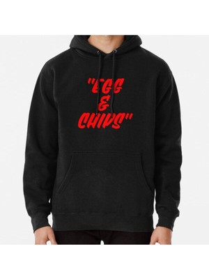 Hvit Stein Unisex Egg Chips Baskılı Sweatshirt
