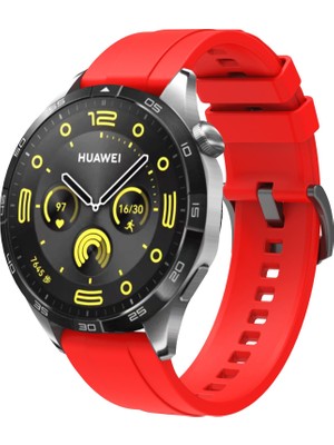 AktarMobile Huawei Watch Gt 5 Pro Gt 5 46 mm Uyumlu Yumuşak Silikon Kordon Soft Jel Spor Kayış Metal Toka