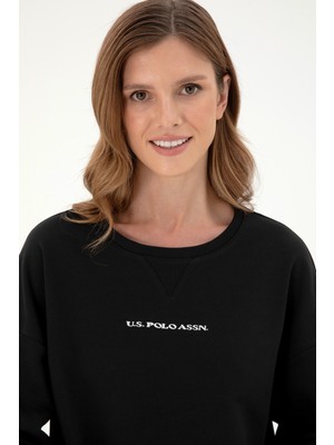 U.S. Polo Assn. Kadın Siyah Sweatshirt 50296945-VR046