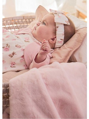 Mayoral Kışlık Bebek Kürklü Battaniye Pembe