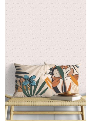 Woodhub Hibisküs Desenli Kırlent Kılıfı 43*43 2'Li