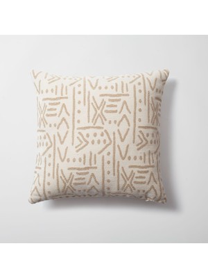 Woodhub " Icon " - African Desenli 45x45 Kırlent - Siyah (Iç Yastık Dahil)