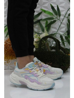 Lumberjack Fanto Kırık Beyaz Rahat Sneaker Kadın Ayakkabı