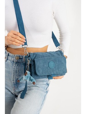 Mini Boy Kadın Postacı Omuz Çantası Çapraz Askılı Hafif Su Itici Kumaş 20*15 cm Çok Cepli