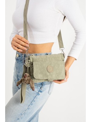 Mini Boy Kadın Postacı Omuz Çantası Çapraz Askılı Hafif Su Itici Kumaş 20*15 cm Çok Cepli