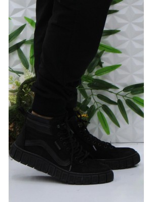 Bulldozer 250117 Siyah Nubuk Rahat Esnek Orijinal Ürün Erkek Bot