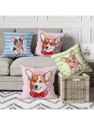 Kırlent Kılıfı , Yastık Kılıfı , Köpek Yastık , Mavi Kırlent , Desenli Kırlent , 4lü Kırlent