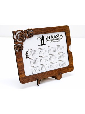 Tesbih Sakarya 2024 Yılı Masa Takvimi - 3 mm Mdf Ahşap - Öğretmenler Günü Konsepti