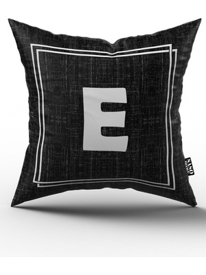 Woodhub Harfli Kırlent Kılıfı E Harfi
