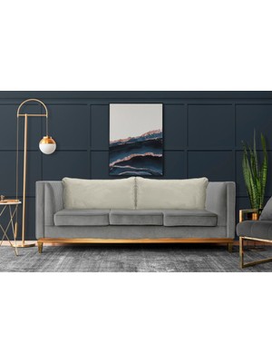 Woodhub Vizon Rengi Tay Tüyü Biyeli Model Koltuk Sırt Kırlent Kılıfı- Kanepe Minderi- Büyük Kırlent Kılıfı