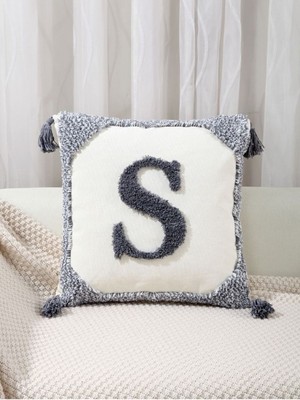 Woodhub Punch Nakışlı Kırlent Kılıfı Özel Dekoratif Yastık Kılıfı El Yapımı Yastık